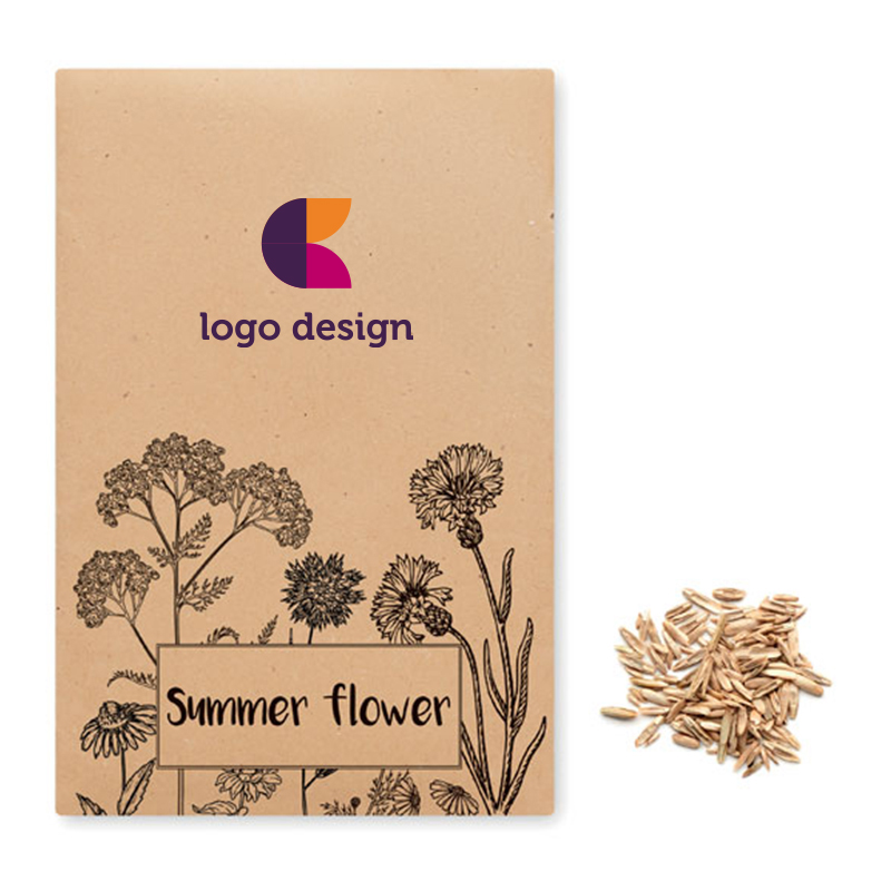 Flower seeds in envelope